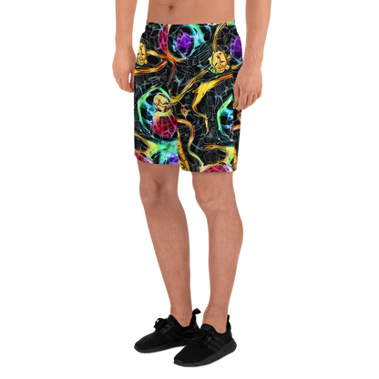 Men's Athletic Shorts - Psychedelic Pulsar