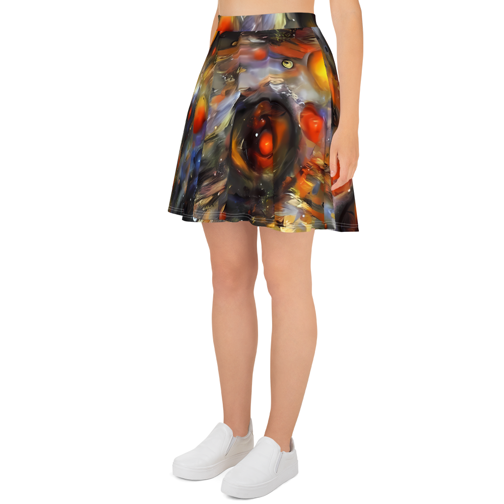 Skater Skirt - Brushstroke Blaze