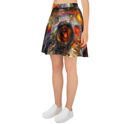 Skater Skirt - Brushstroke Blaze