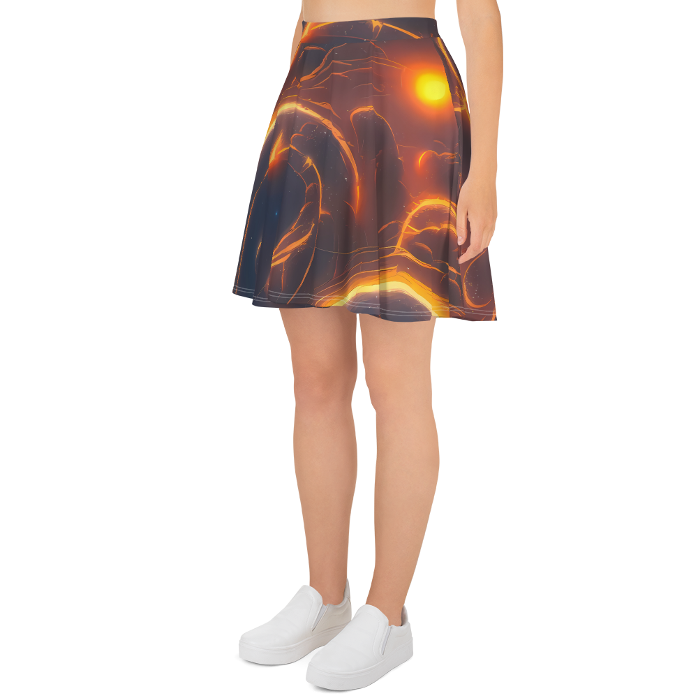 Skater Skirt - Inferno Spirals