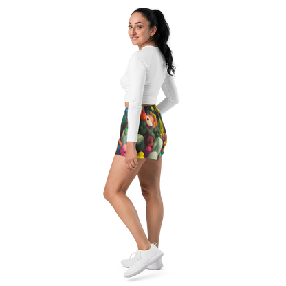 Women’s Athletic Shorts - Bubble Pop Art