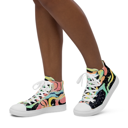 Women's High Top Canvas Shoes - Mcguire Wavelength