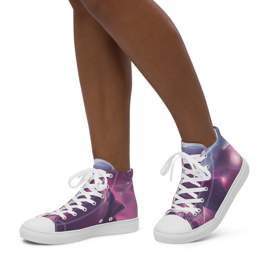 Women's High Top Canvas Shoes - Vertex Visions