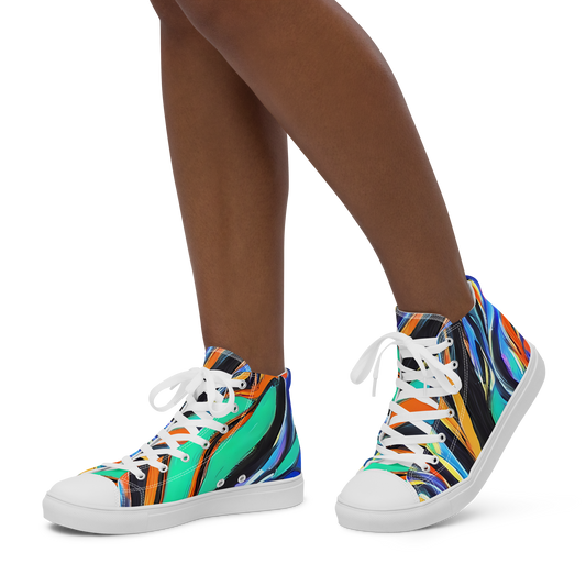 Women's High Top Canvas Shoes - Carr's Whirl