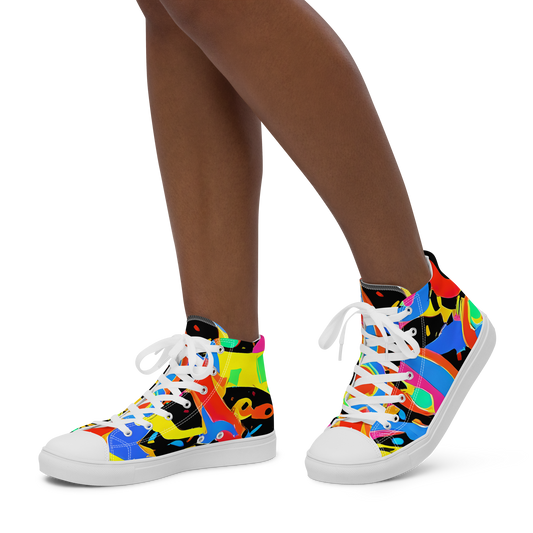 Women's High Top Canvas Shoes - Orbit Opus