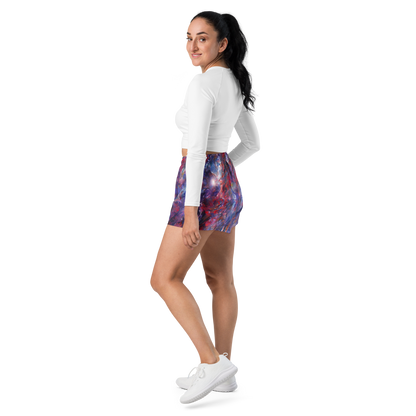 Women’s Athletic Shorts - Nihei Nightscape