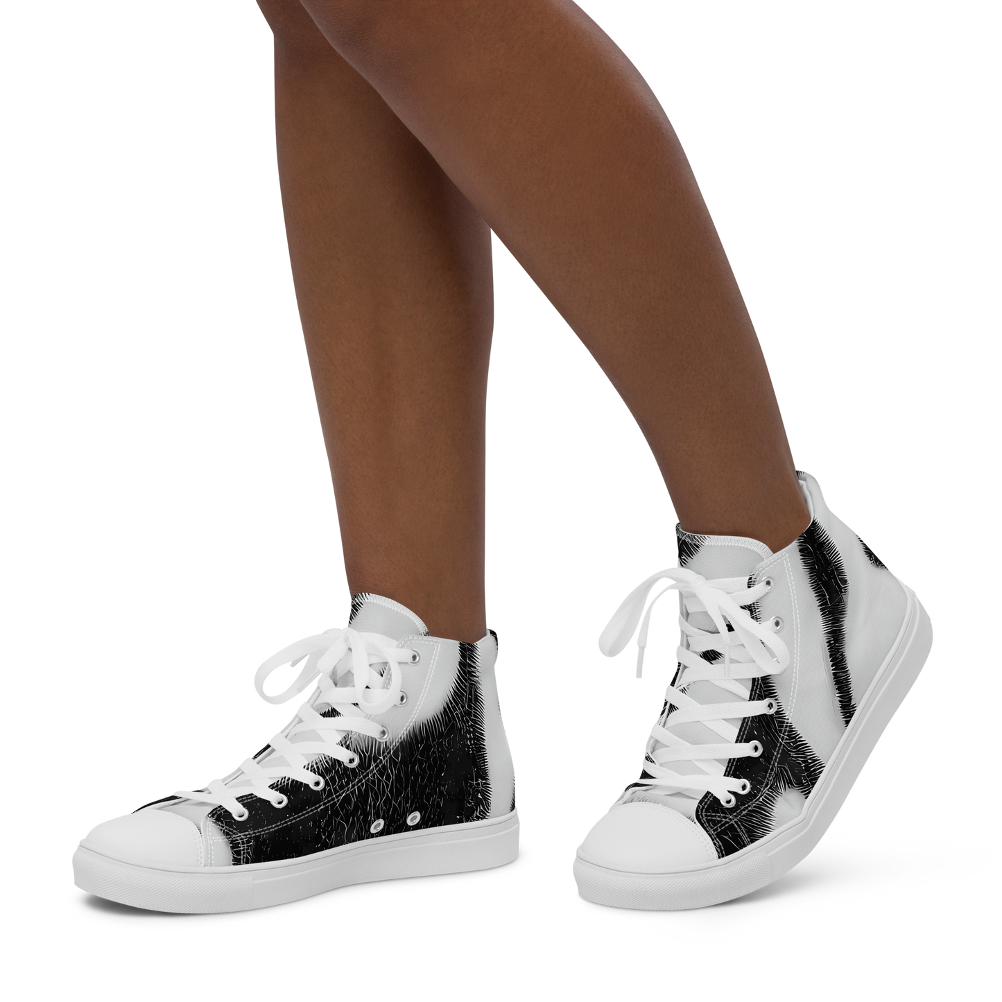 Women's High Top Canvas Shoes - Ray's Illusion