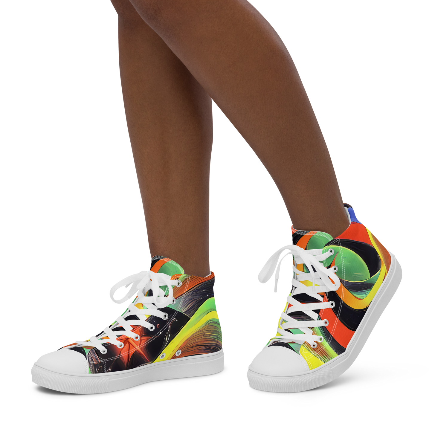 Women's High Top Canvas Shoes - Tenggren Whirl