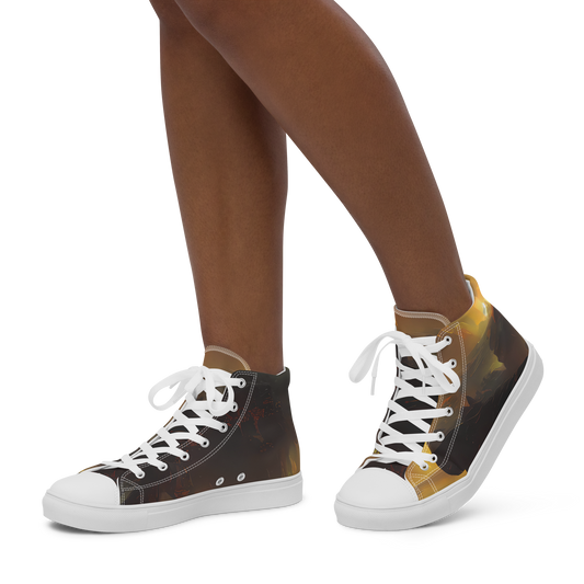 Women's High Top Canvas Shoes - Solar Torrent