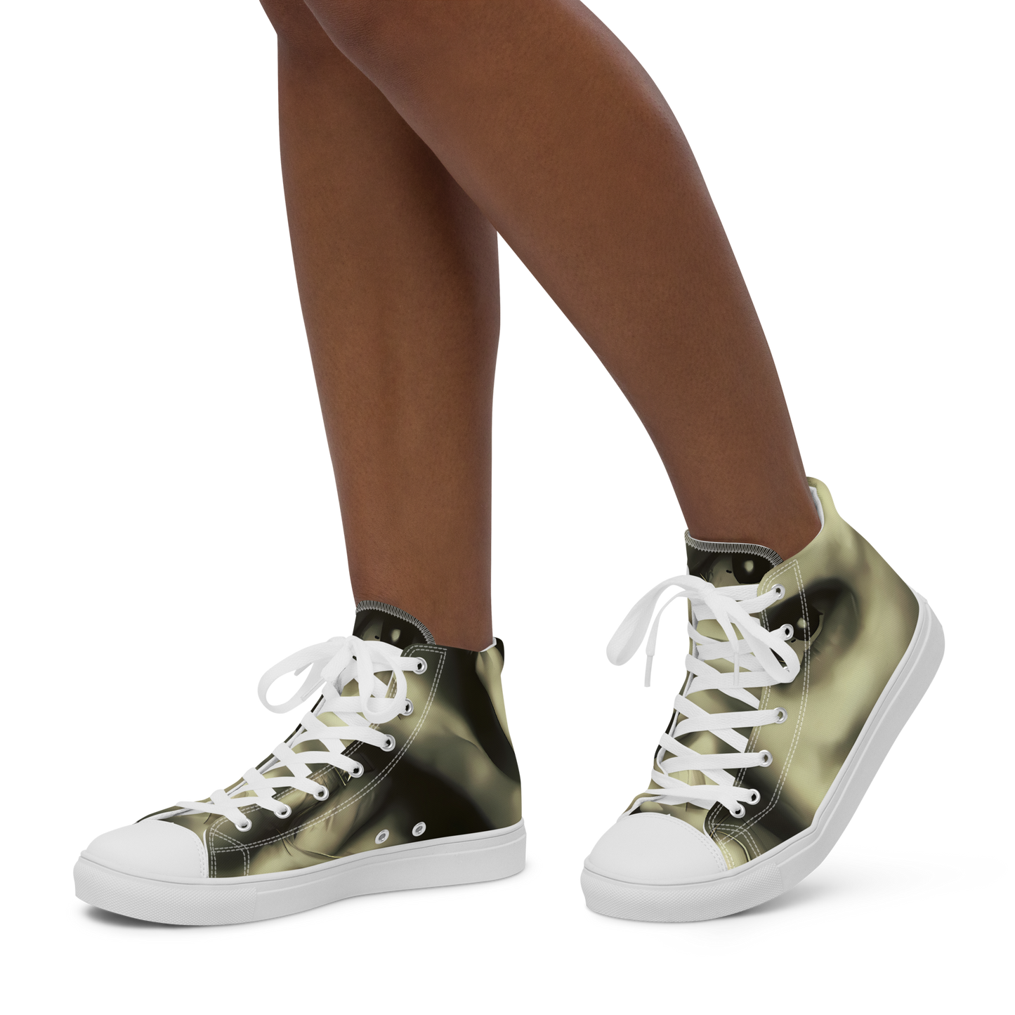 Women's High Top Canvas Shoes - Newtonian Whisper