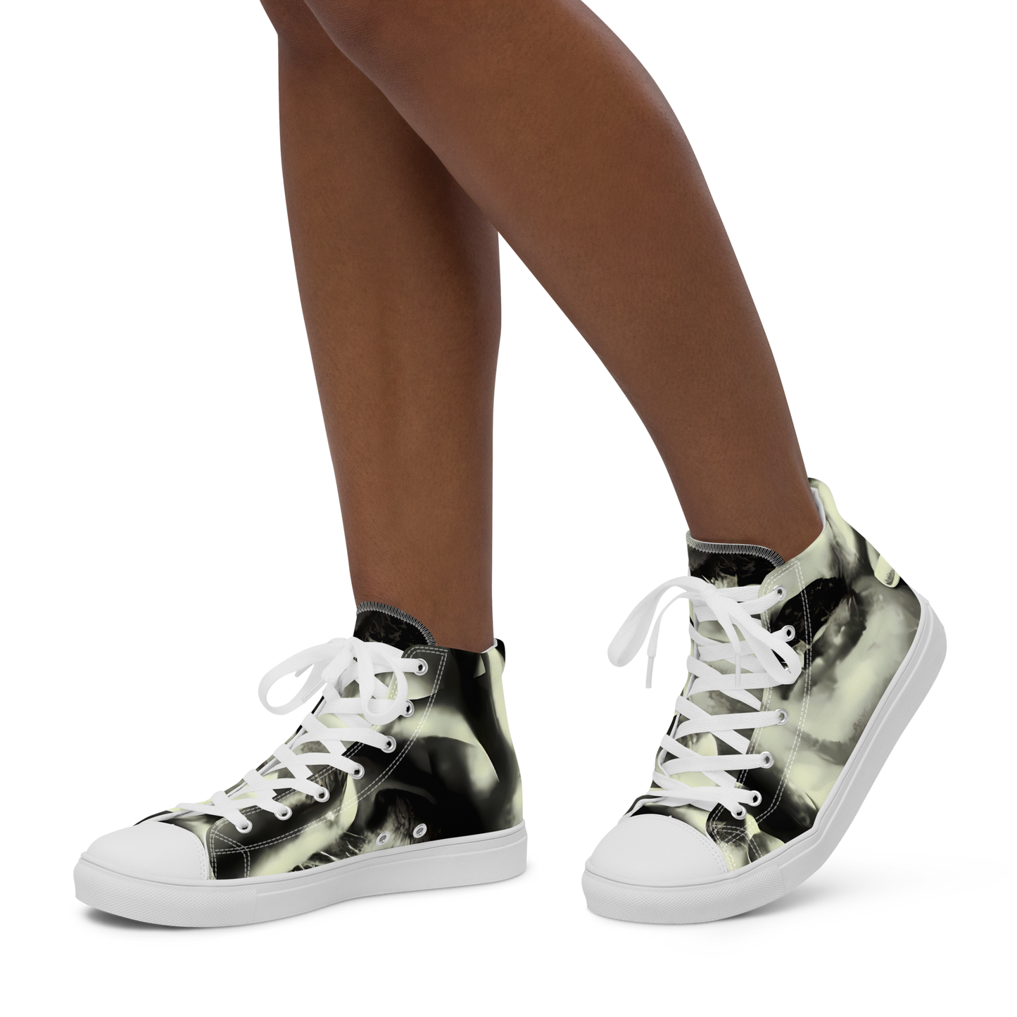 Women's High Top Canvas Shoes - Shadowed Mystique