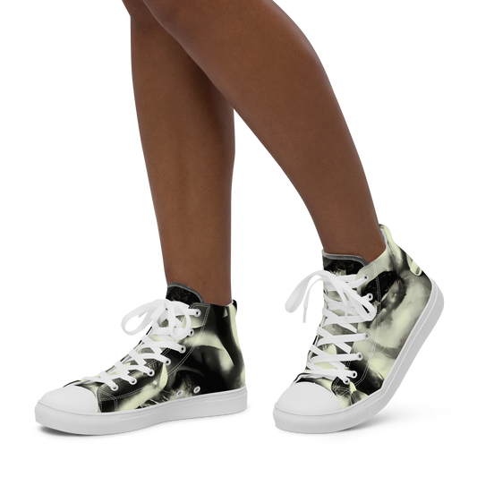 Women's High Top Canvas Shoes - Shadowed Mystique