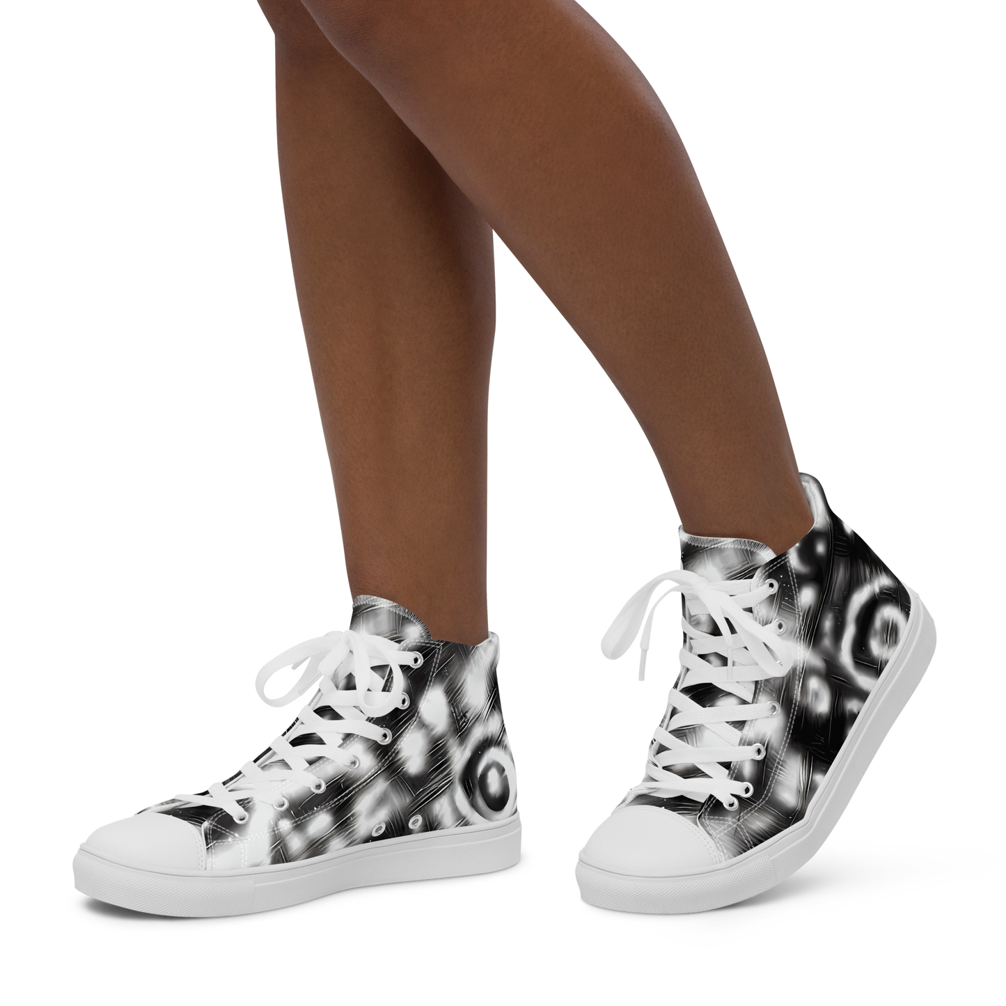 Women's High Top Canvas Shoes - Bernhard Swirl