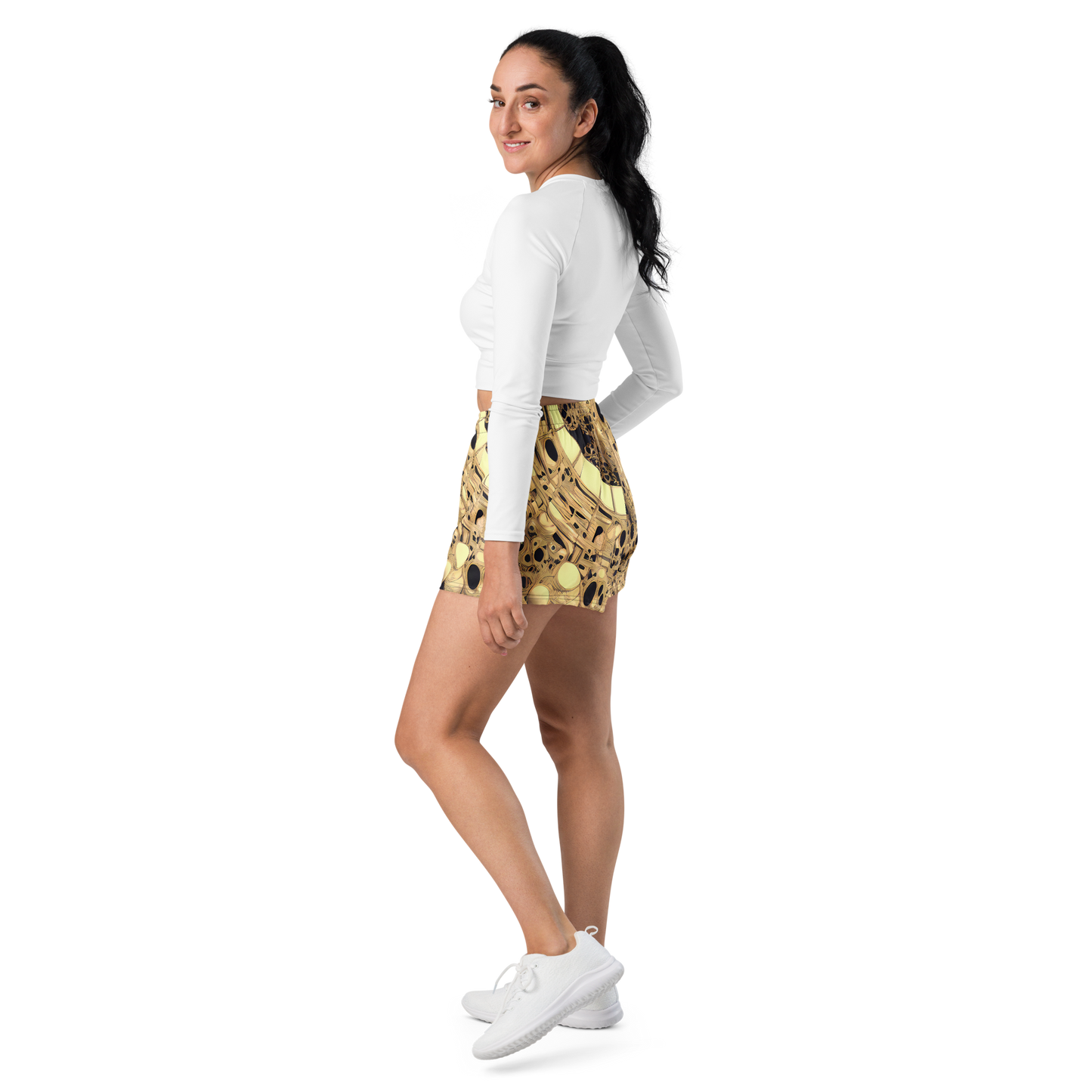 Women’s Athletic Shorts - Baroque Orbit