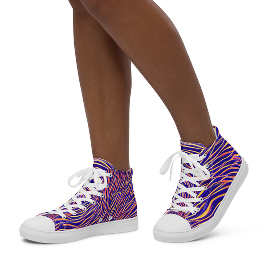 Women's High Top Canvas Shoes - Vortex Strands