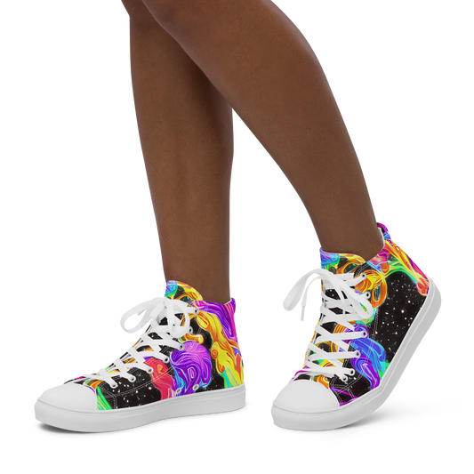 Women's High Top Canvas Shoes - Yuan Whirls