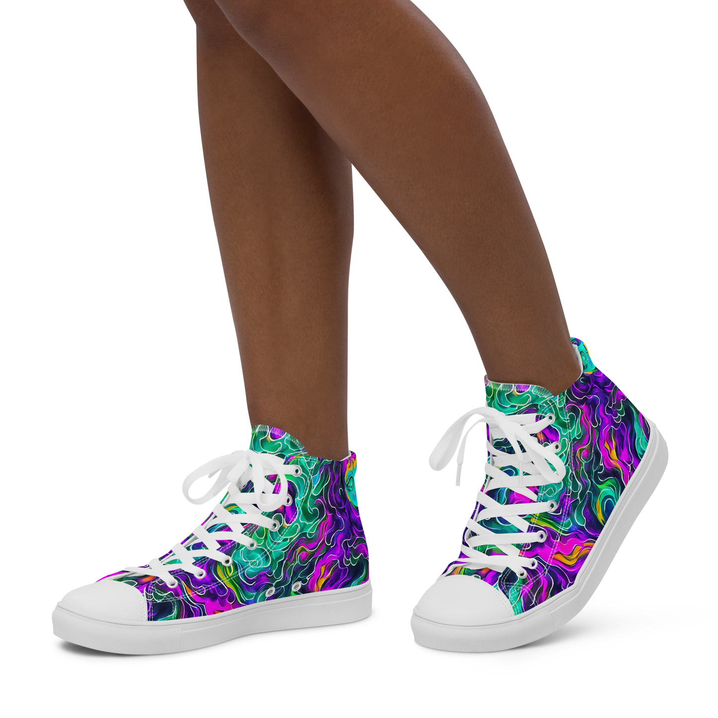 Women's High Top Canvas Shoes - Vortex Dream