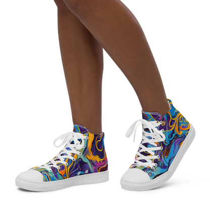 Women's High Top Canvas Shoes - Cecily's Whorl