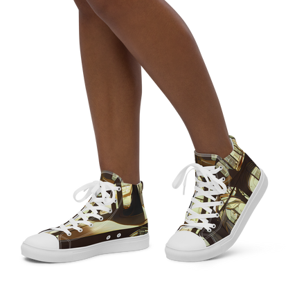 Women's High Top Canvas Shoes - Dutch Perspective