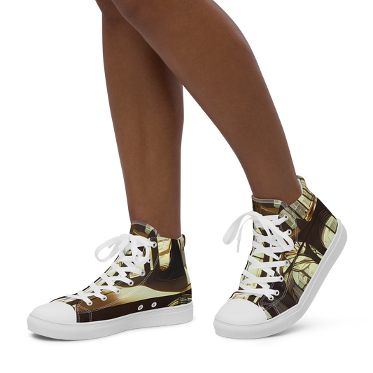 Women's High Top Canvas Shoes - Dutch Perspective