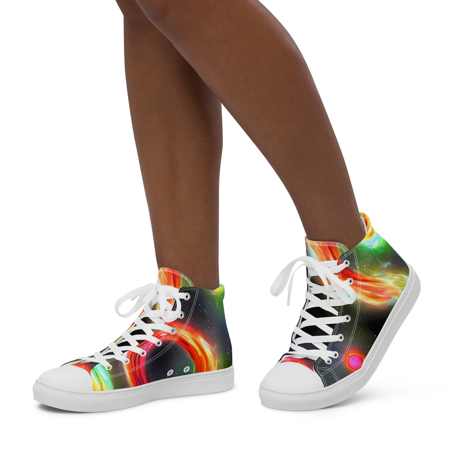 Women's High Top Canvas Shoes - Sherwood Swirl