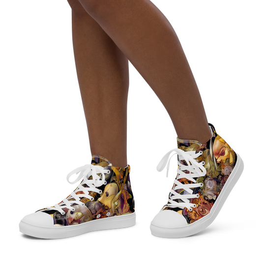 Women's High Top Canvas Shoes - Arcimboldo Abundance