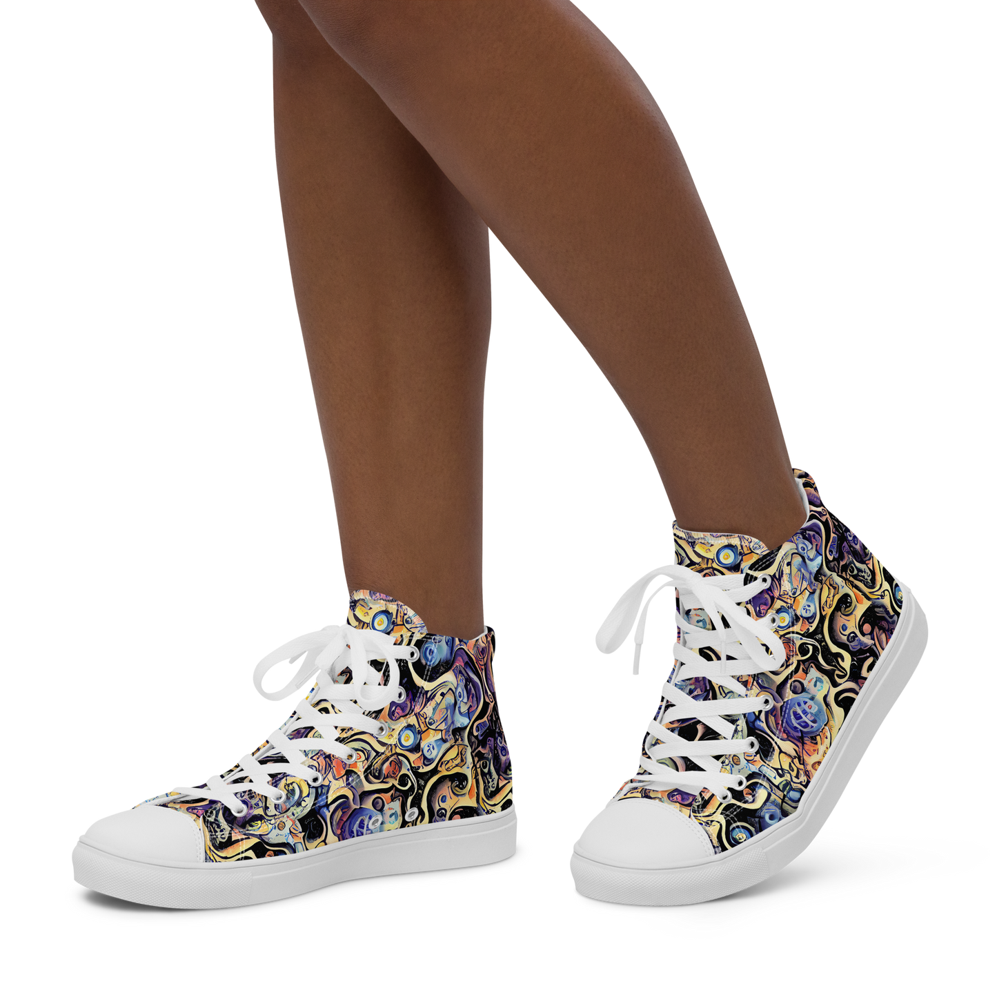 Women's High Top Canvas Shoes - Grosz Galaxy