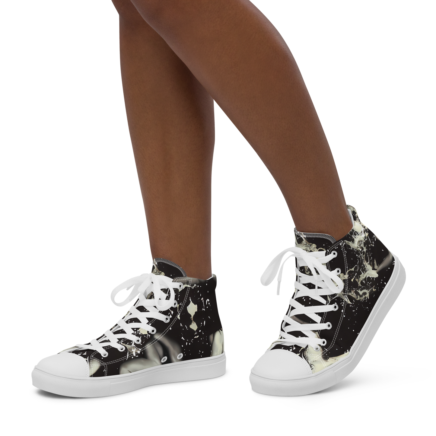 Women's High Top Canvas Shoes - Newton's Silhouette
