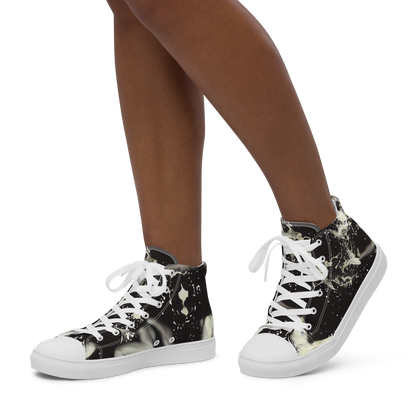Women's High Top Canvas Shoes - Newton's Silhouette