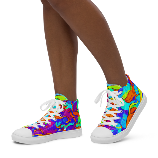 Women's High Top Canvas Shoes - Roset Rapture