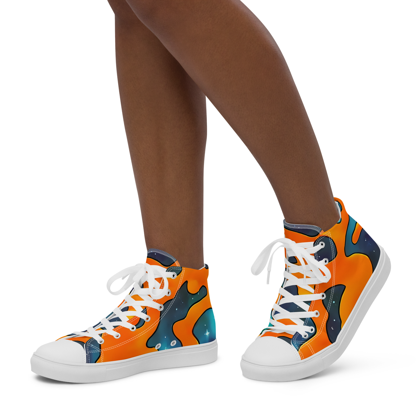 Women's High Top Canvas Shoes - Criswell Cosmos