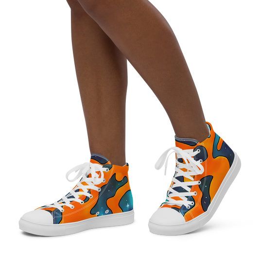 Women's High Top Canvas Shoes - Criswell Cosmos