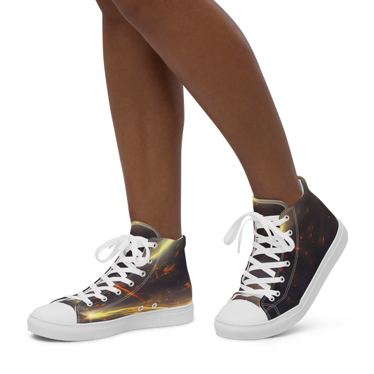 Women's High Top Canvas Shoes - Stellar Arcana