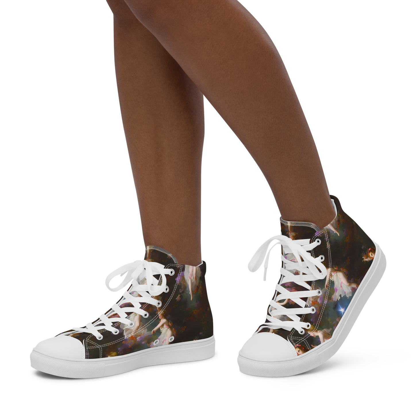 Women's High Top Canvas Shoes - Winterhalter Whimsy