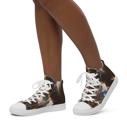 Women's High Top Canvas Shoes - Winterhalter Whimsy