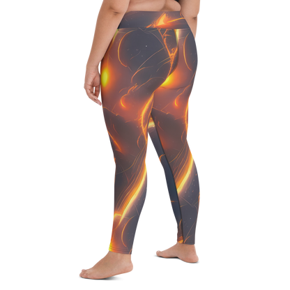 Yoga Leggings - Inferno Spirals