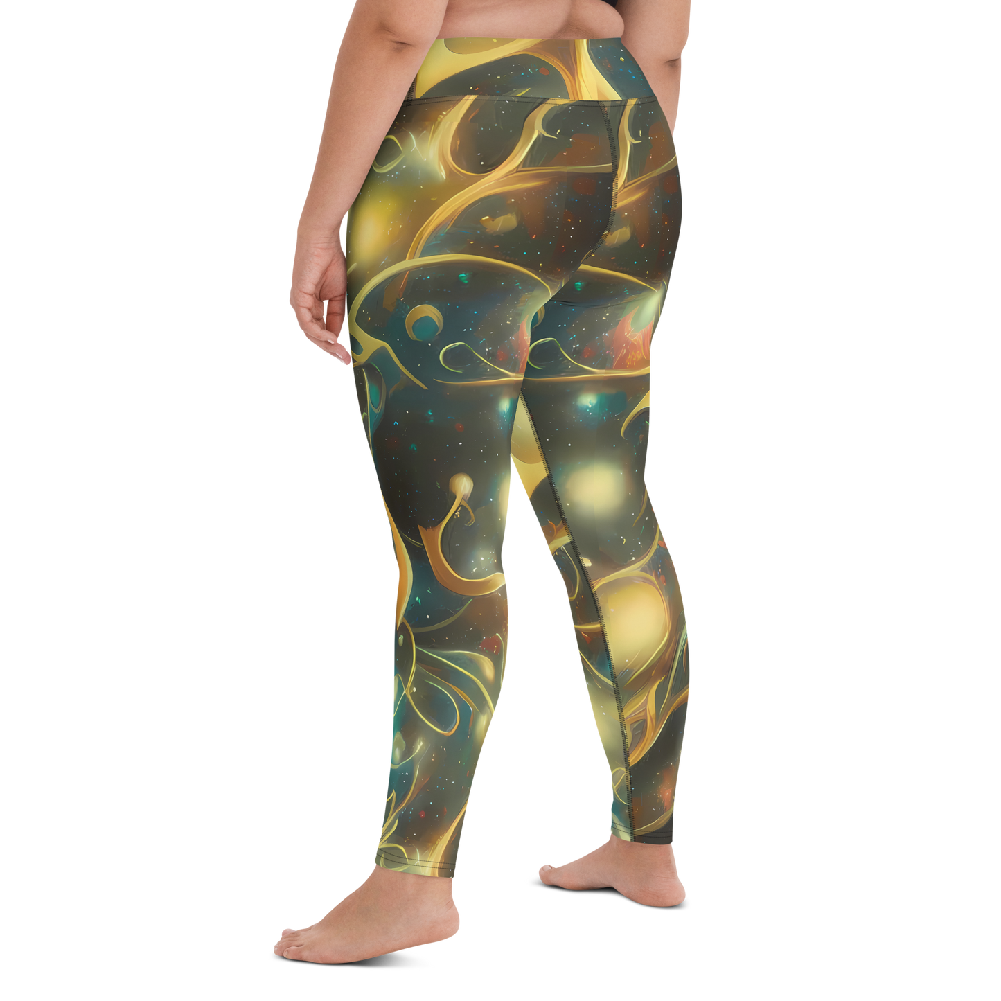 Yoga Leggings - Whispering Galaxies