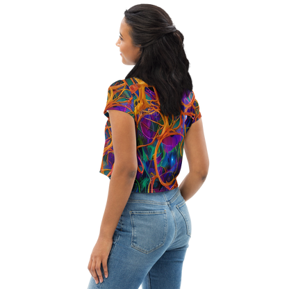 Women's Crop Tee - Spectral Weave