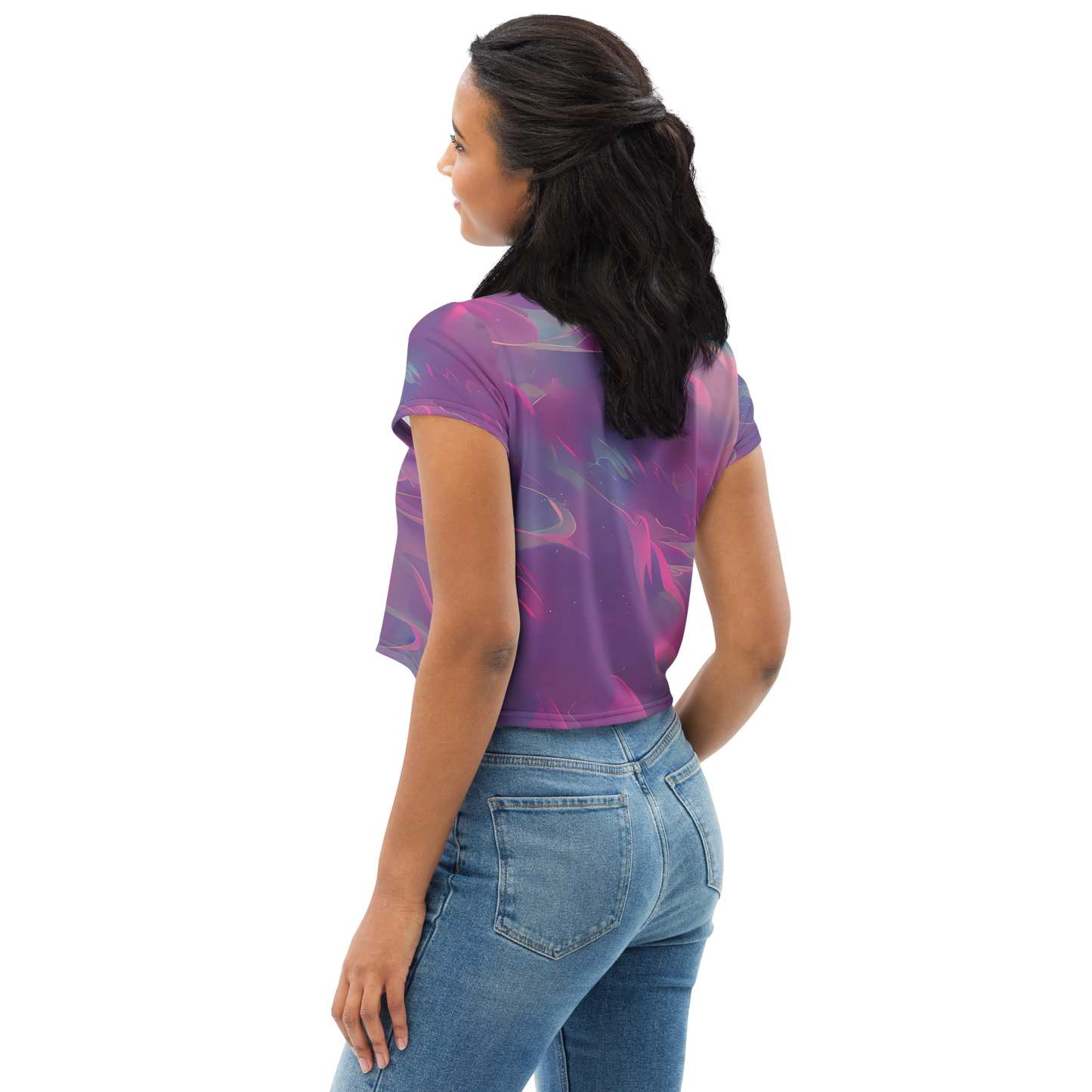 Women's Crop Tee - Dreamscape Swirl