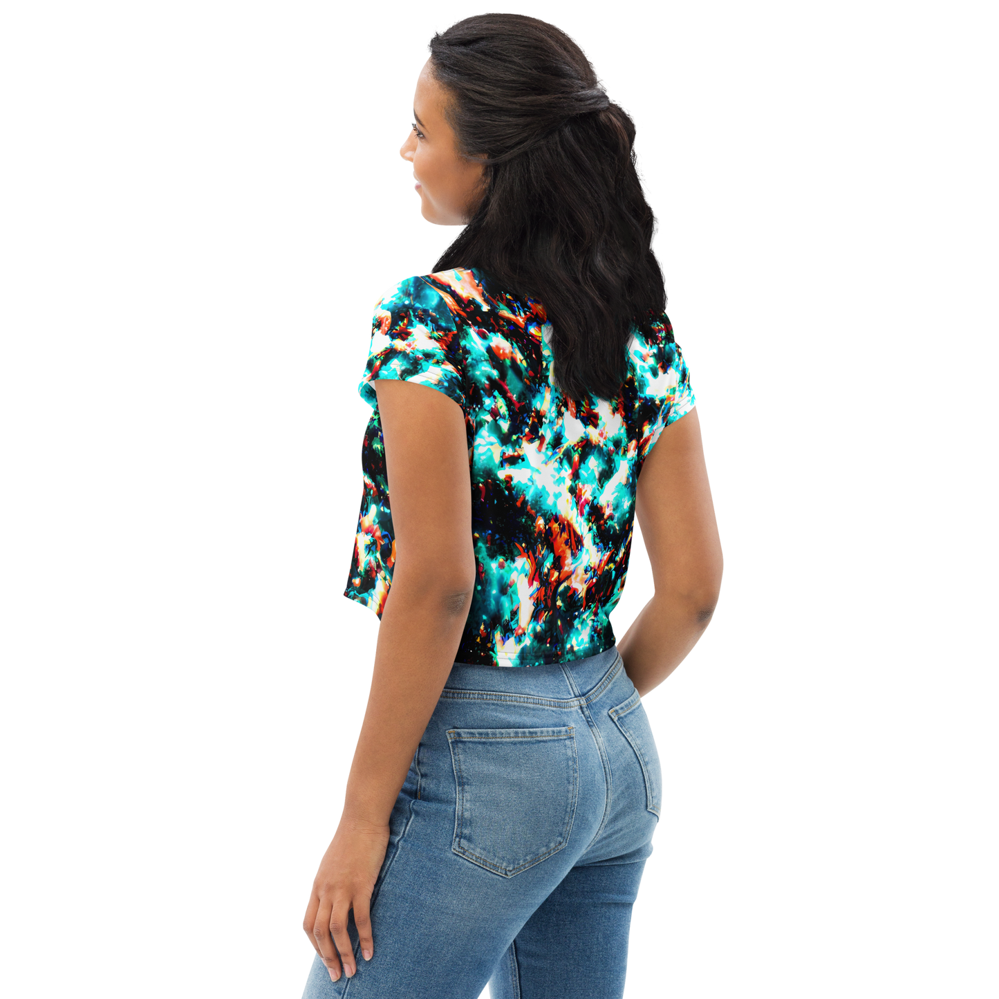 Women's Crop Tee - Whirlpool Dream