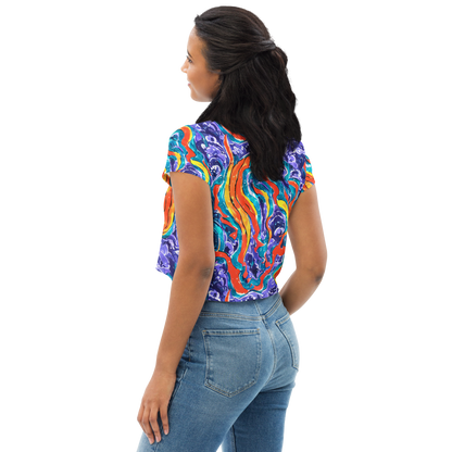 Women's Crop Tee - Galactic Waves