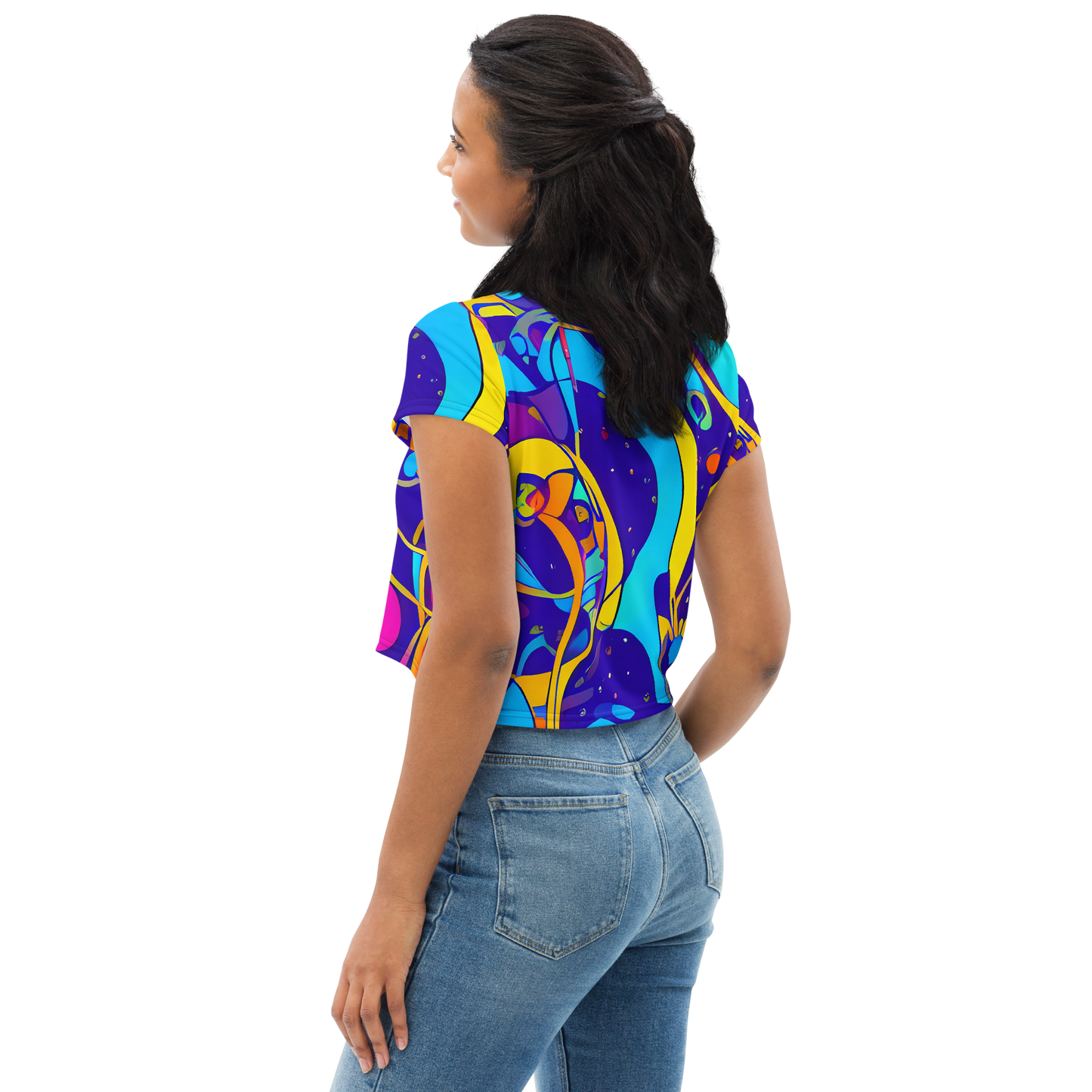 Women's Crop Tee - Spectral Tangle