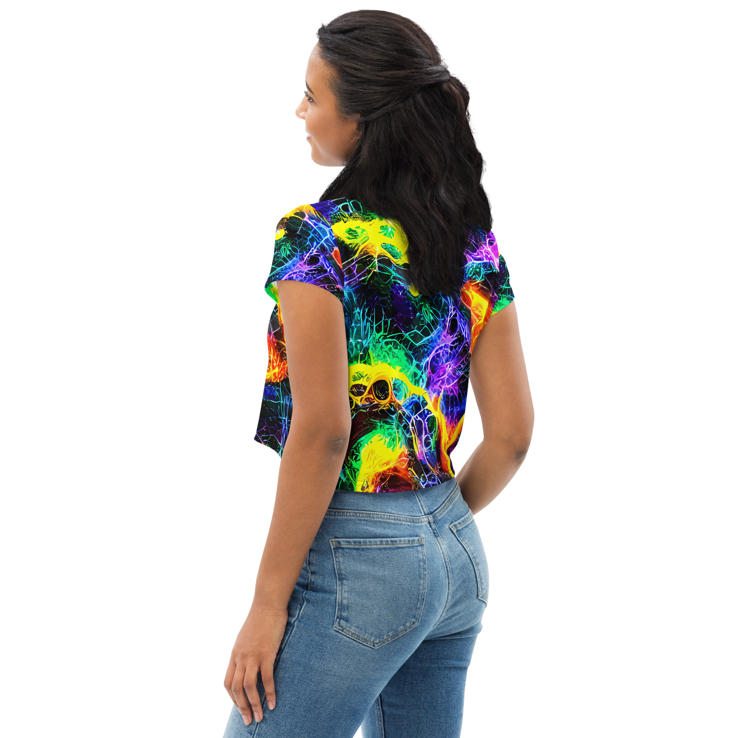 Women's Crop Tee - Vivid Veil