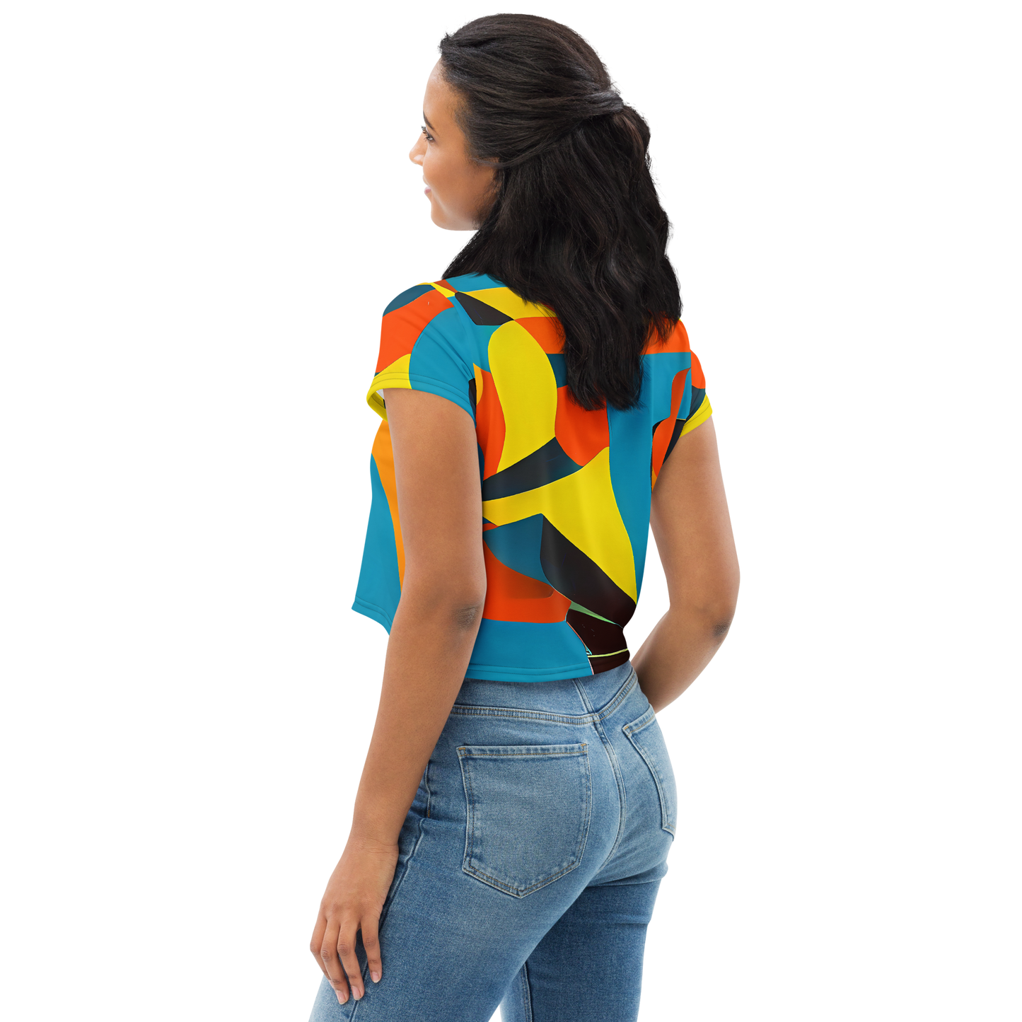 Women's Crop Tee - Fragmented Rhapsody