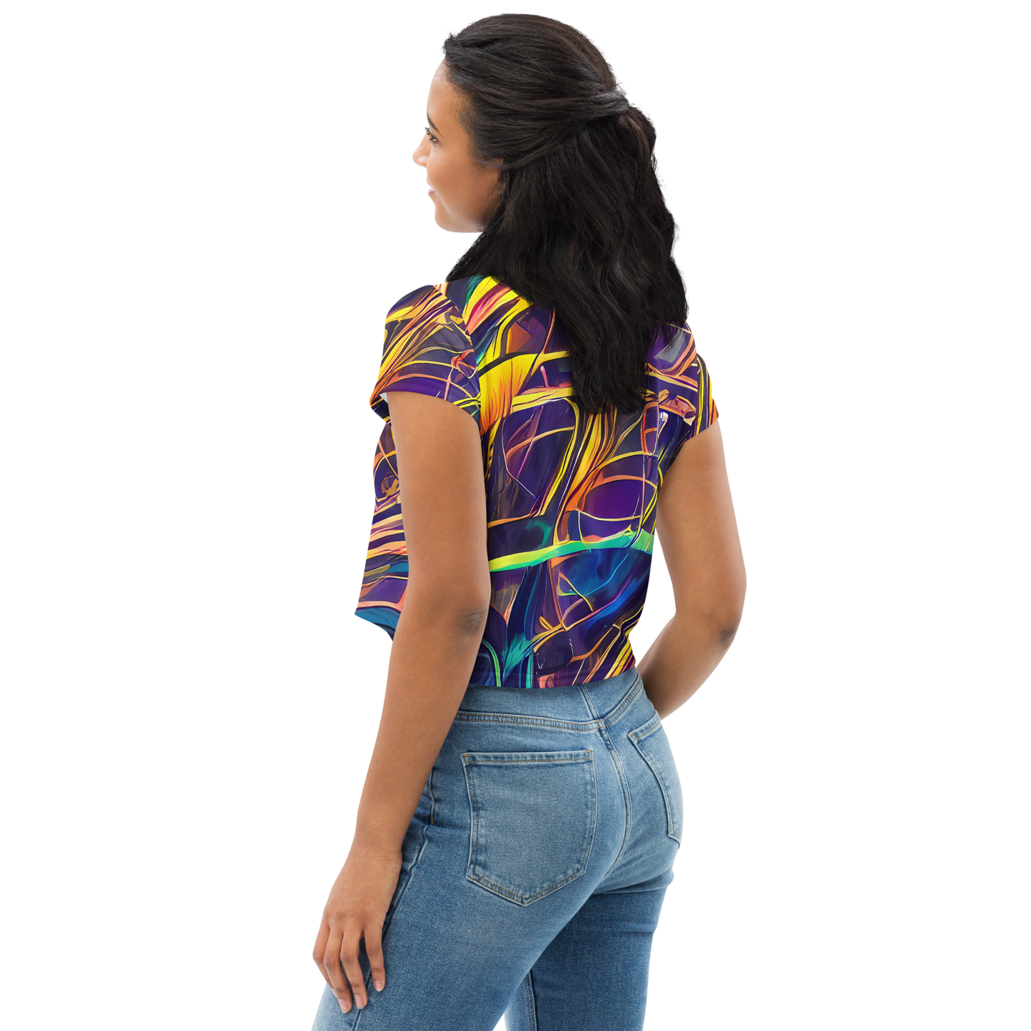 Women's Crop Tee - Vector Rhapsody