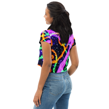 Women's Crop Tee - Enckell's Nebula