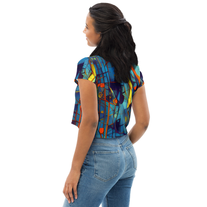 Women's Crop Tee - Abstract Eddy