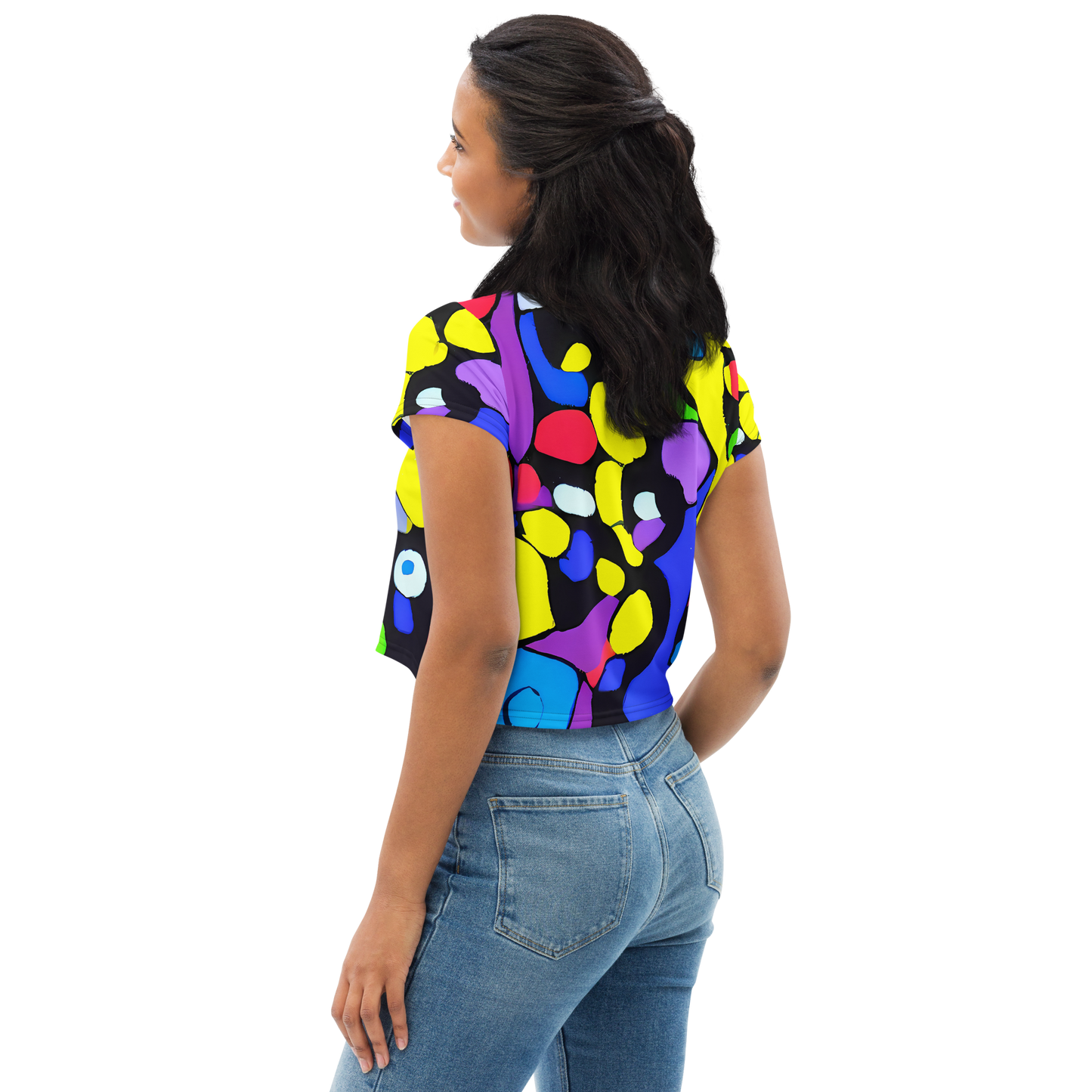 Women's Crop Tee - Miró's Mosaic