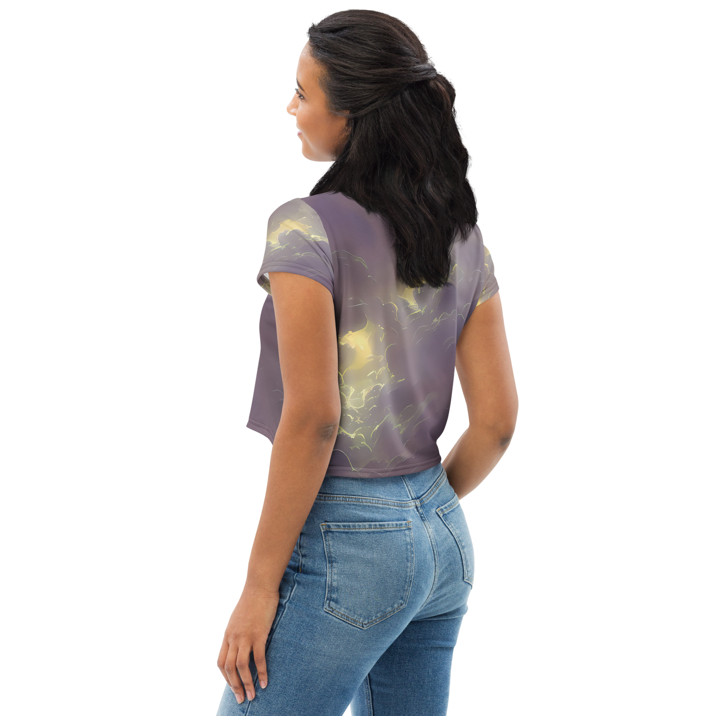 Women's Crop Tee - Stormy Muse