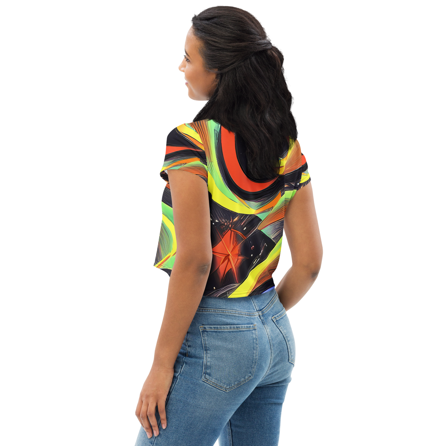 Women's Crop Tee - Tenggren Whirl